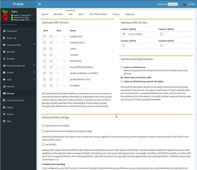 Configuratie-Pi-Hole voor Cloudflared