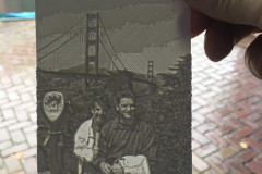 3D foto achter licht