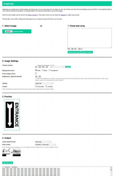 Genereren Byte Array van BMP