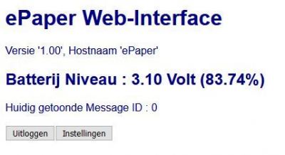 ePaper - Web-Interface
