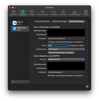 Apple Mail Settings