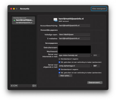 Microsoft Outlook Settings (Apple)