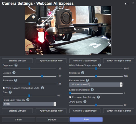 Camera Settings