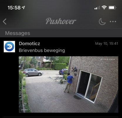 Pushover Notificatie