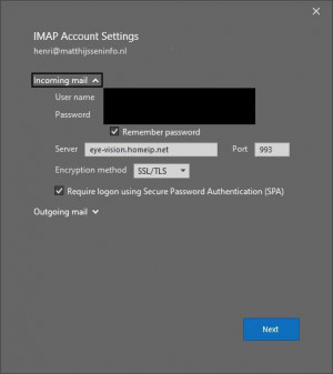 Microsoft Outlook Settings (Windows)