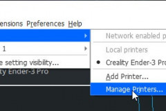 Cura Ultimaker - Manage Printers