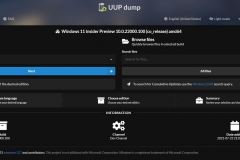 UUP dump - Kies Taal