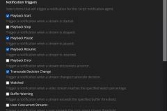 Tautulli - Notification Agent -  - Triggers