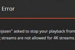 Plex Playback Error Transcoding not possible for 4K