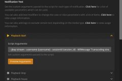 Tautulli - Notification Agent - Script - Arguments