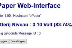 ePaper - Web-Interface