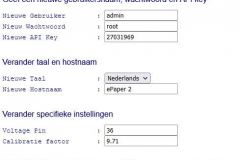 ePaper - Settings