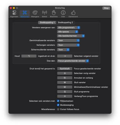 Configuratie AltTab