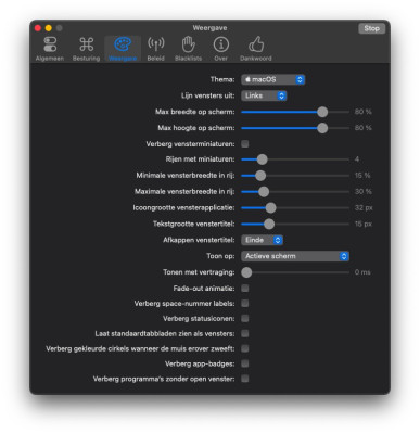 Configuratie AltTab