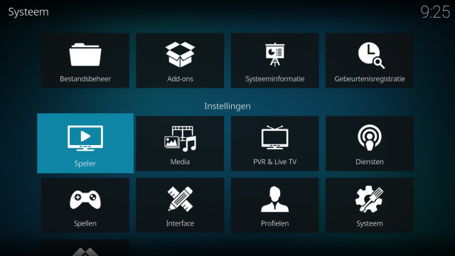 LibreElec - Systeem - Speler Instellingen