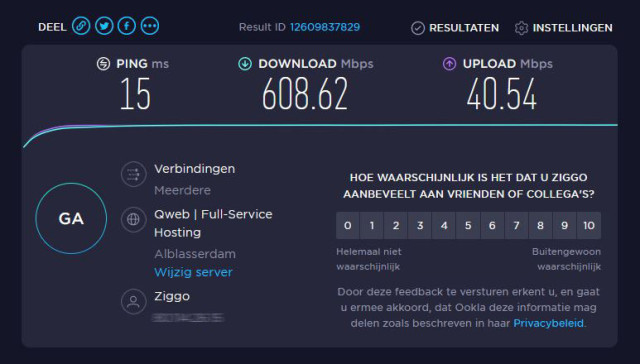 Speedtest Ziggo
