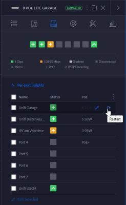 8 PoE Lite Poort Overzicht