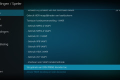 LibreElec-Systeem - Speler - Video-Instellingen
