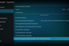 LibreElec - Instellingen - Audio