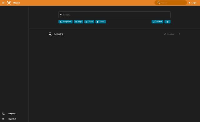 Mealie - Eerste keer opstarten