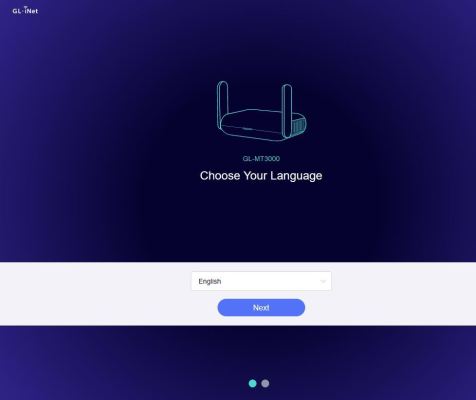 Eerste keer opstarten Beryl AX- GL-MT3000