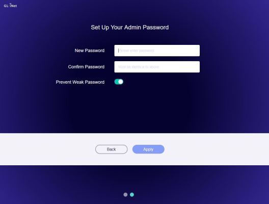 Eerste keer opstarten Beryl AX- GL-MT3000