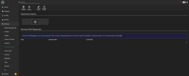 Lidarr - Add Download Client