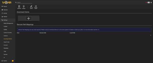 Radarr - Add Download Client