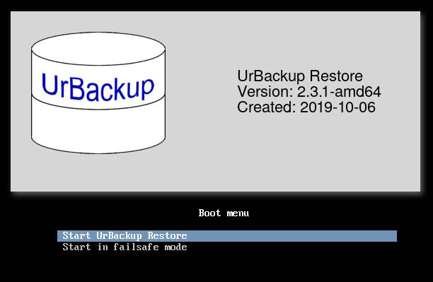 UrBackup - Restore met USB boot disk