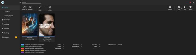 Sonarr - Overzicht