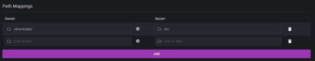 Sonarr naar Bazarr Path Mappings