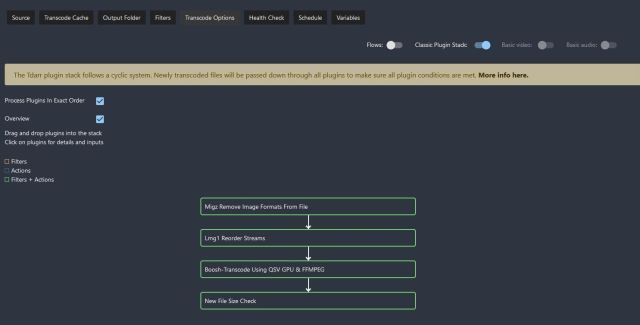 Tdarr - Libraries - Transcode Options