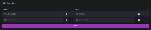 Radarr naar Bazarr Path Mappings