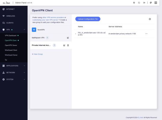 Beryl AX- GL-MT3000 -  OpenVPN Client