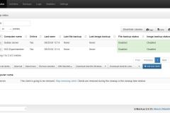 UrBackup - Server Status