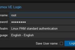 Proxmox VE - Eerste login