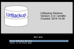 UrBackup - Restore met USB boot disk