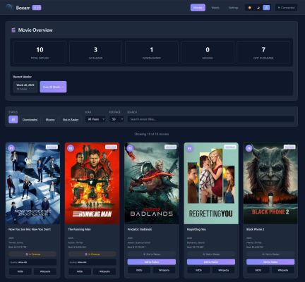 Boxarr - Dashboard