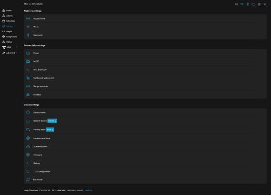 Shelly 1 Mini Gen4 - Settings