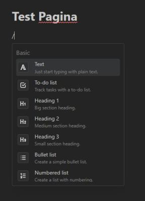 Docmost - Toevoegen content