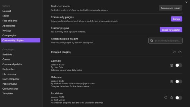 Obsidian Plugins