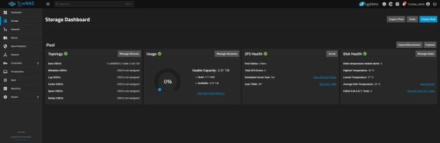 TrueNAS SCALE - Storage