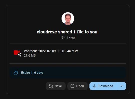 Cloudreve - Access share link