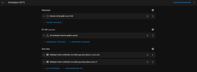 Home Assistant - Afvalwijzer Automatisering
