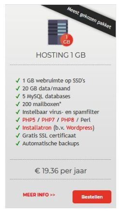 Hostingpakket bHosted