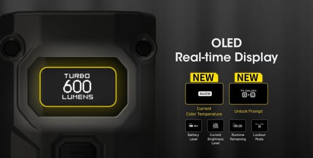 Nitecore Tini3 - Display