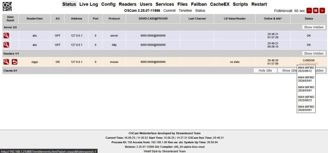 OSCam Entitlements