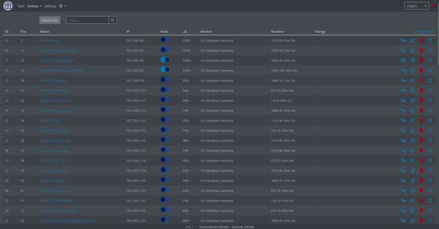 TasmoAdmin - Devices