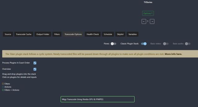 Tdarr - Transcode Options