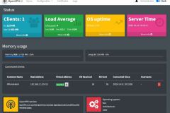 OpenVPN UI - Dashboard